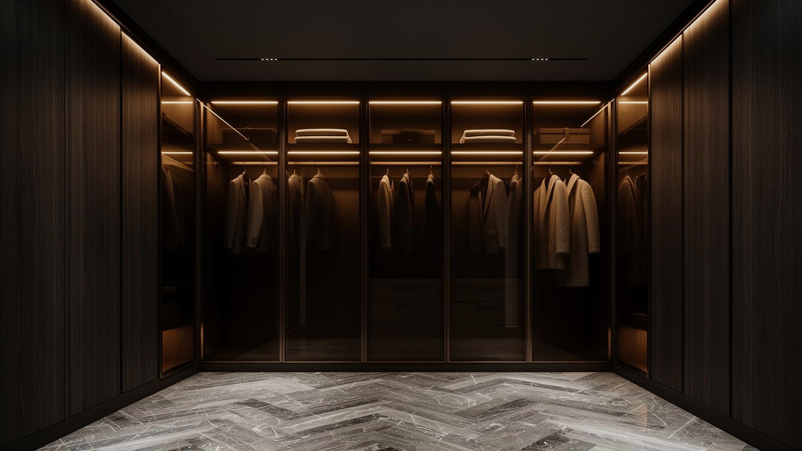 A premium fitted dressing room featured in the TrapsLaneDesign website
